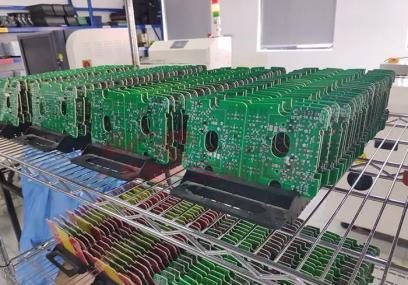 PCB Panels on the Line