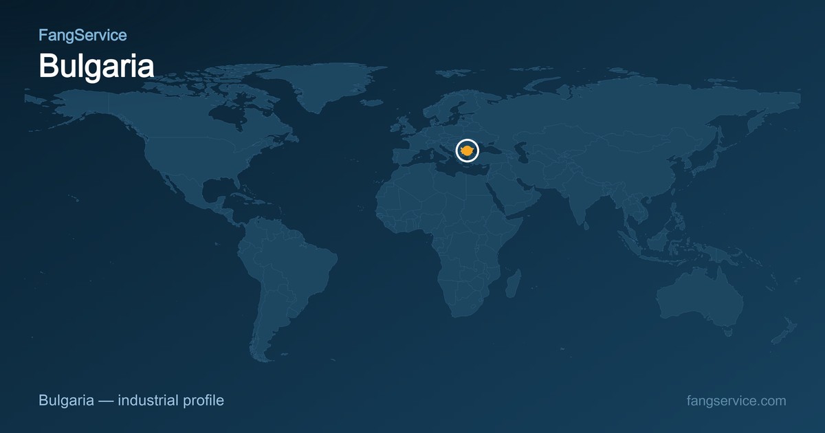 Bulgaria on the world map