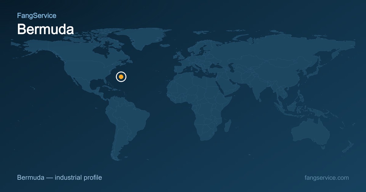 Bermuda on the world map