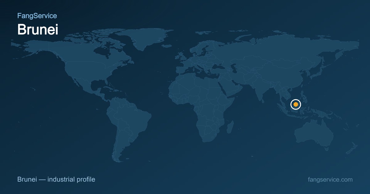 Brunei on the world map