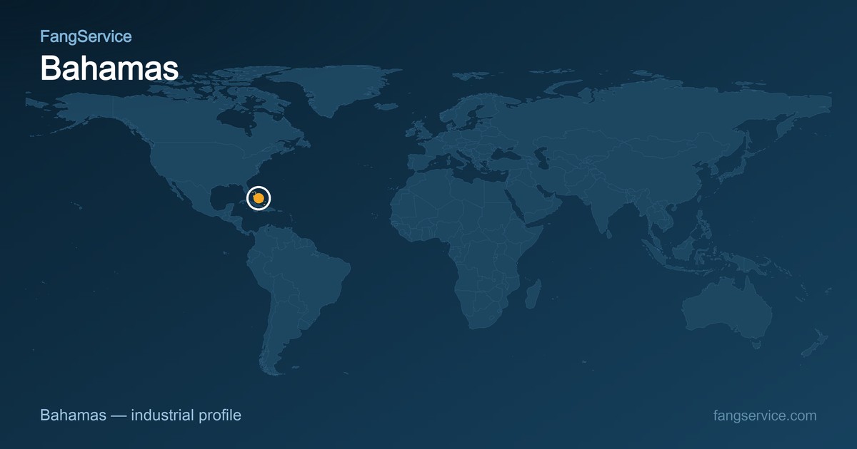 Bahamas on the world map