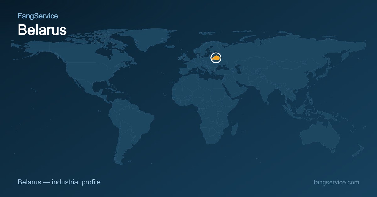 Belarus on the world map