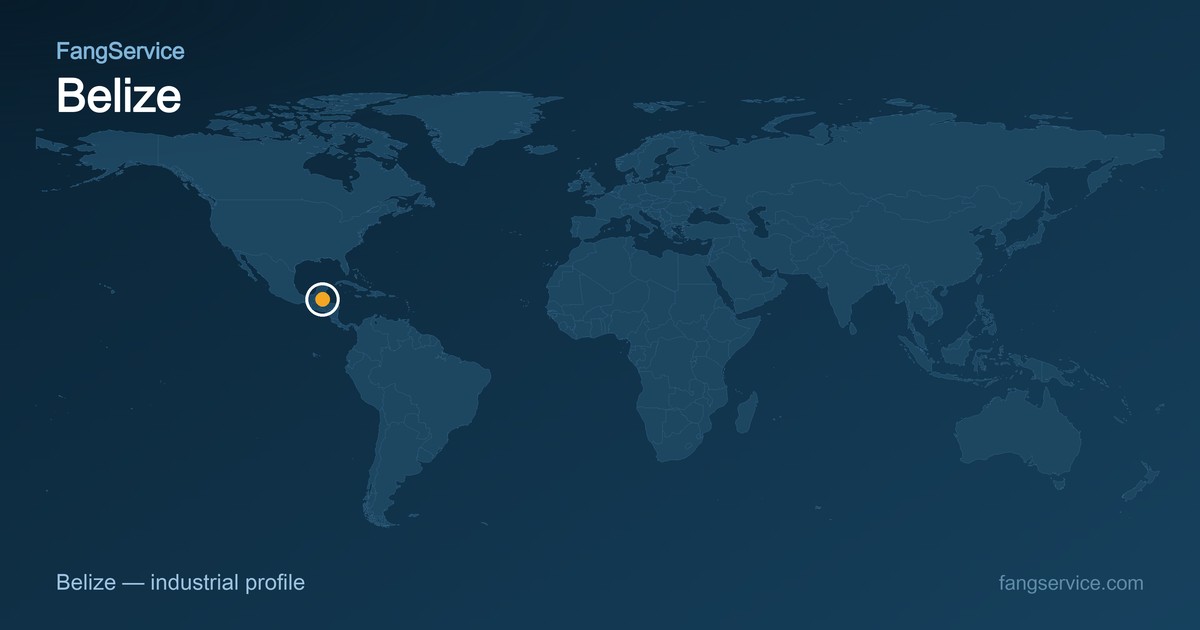 Belize on the world map