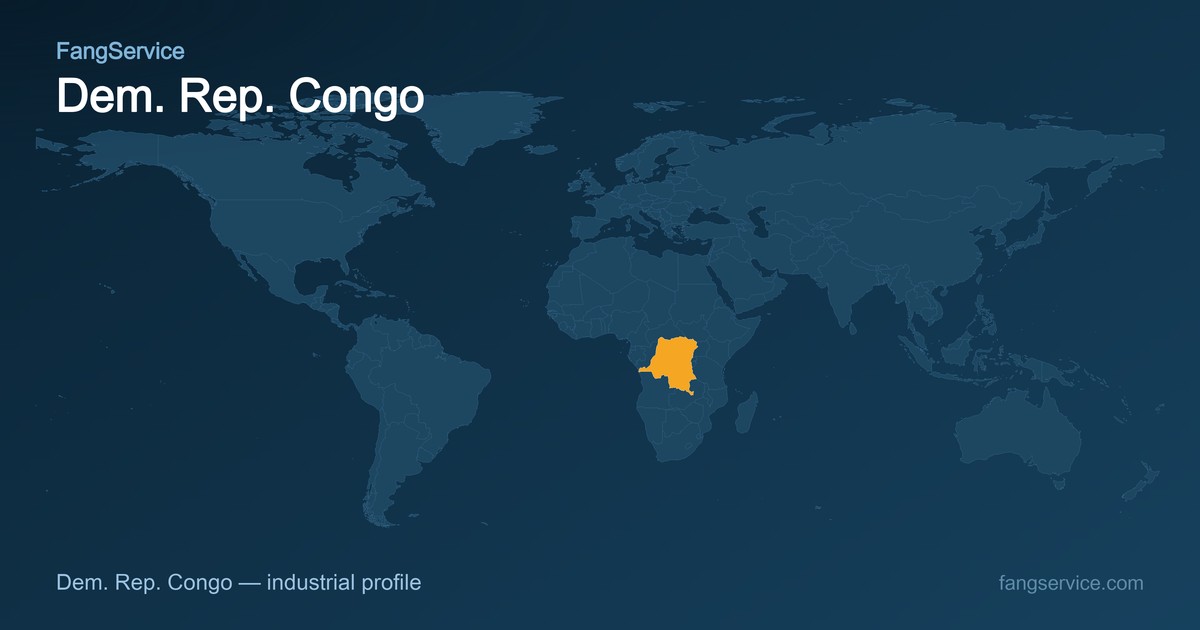 Dem. Rep. Congo on the world map