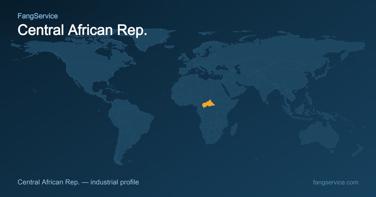 Central African Rep. on the world map