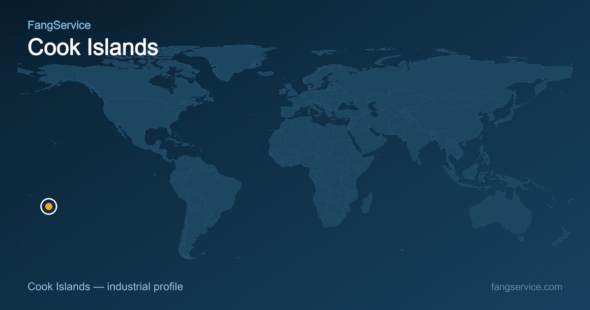 Cook Islands on the world map