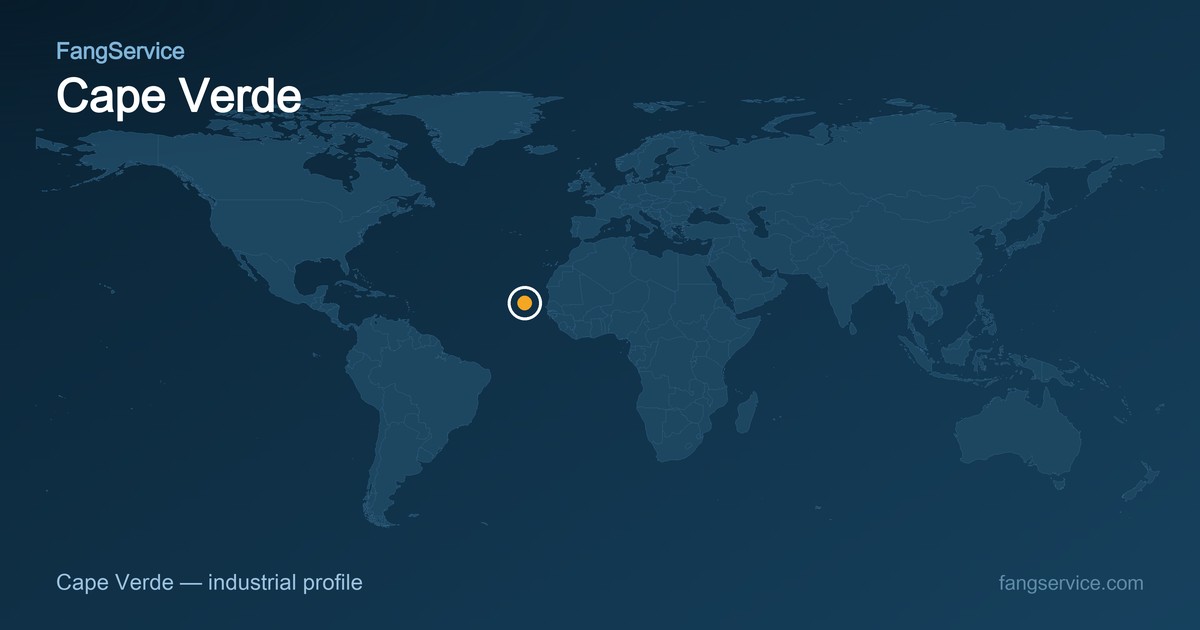 Cape Verde on the world map