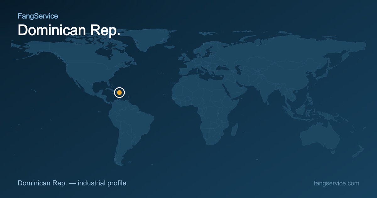 Dominican Rep. on the world map