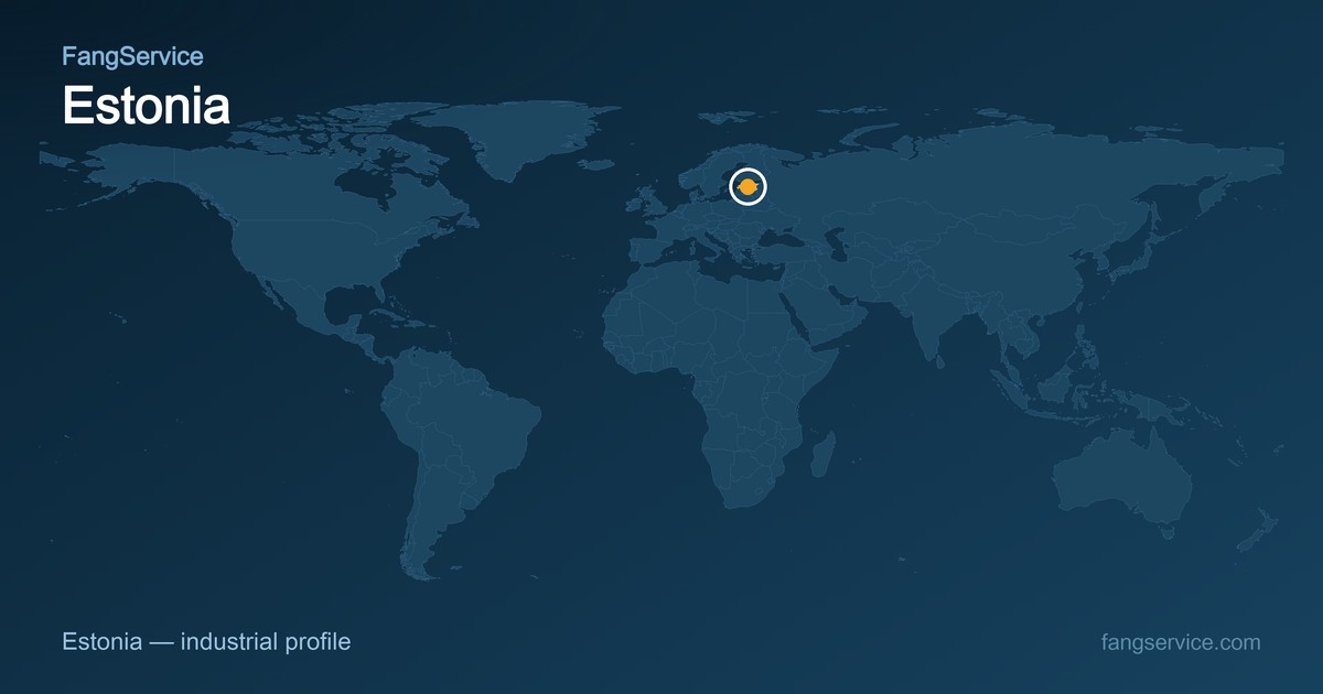 Estonia on the world map