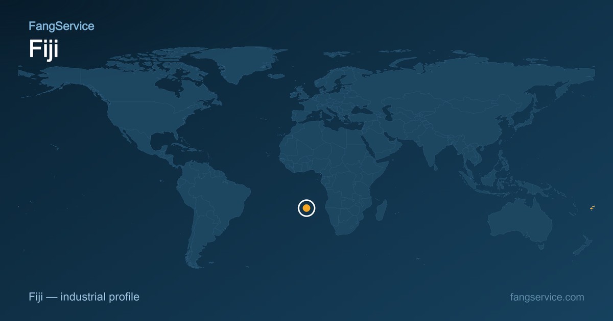 Fiji on the world map