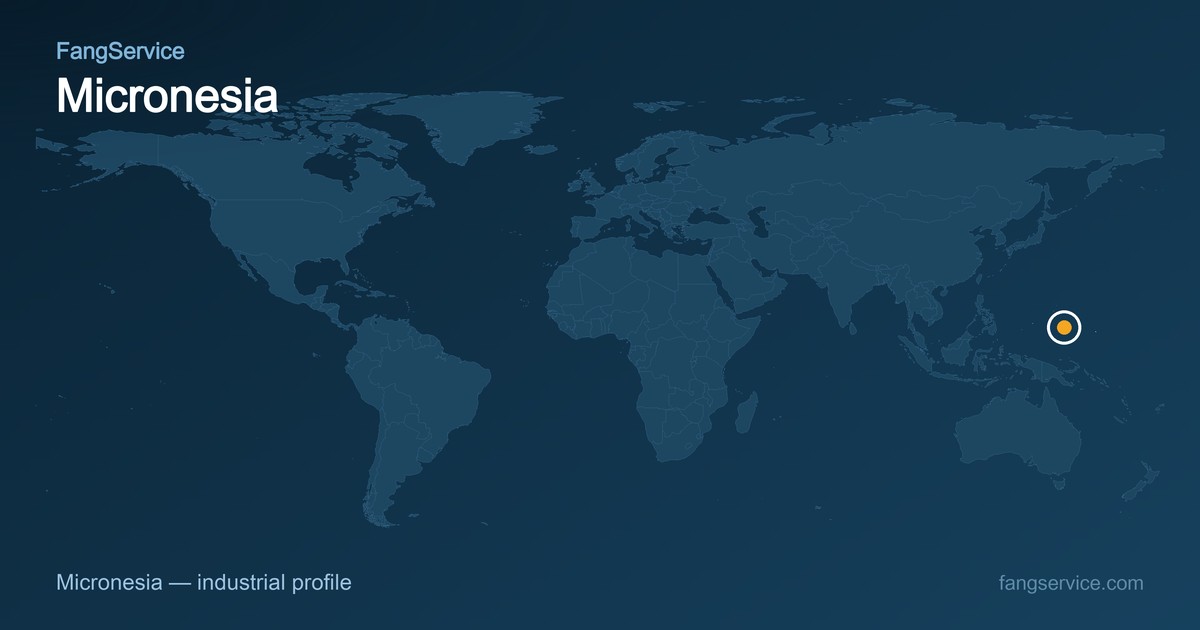 Micronesia on the world map