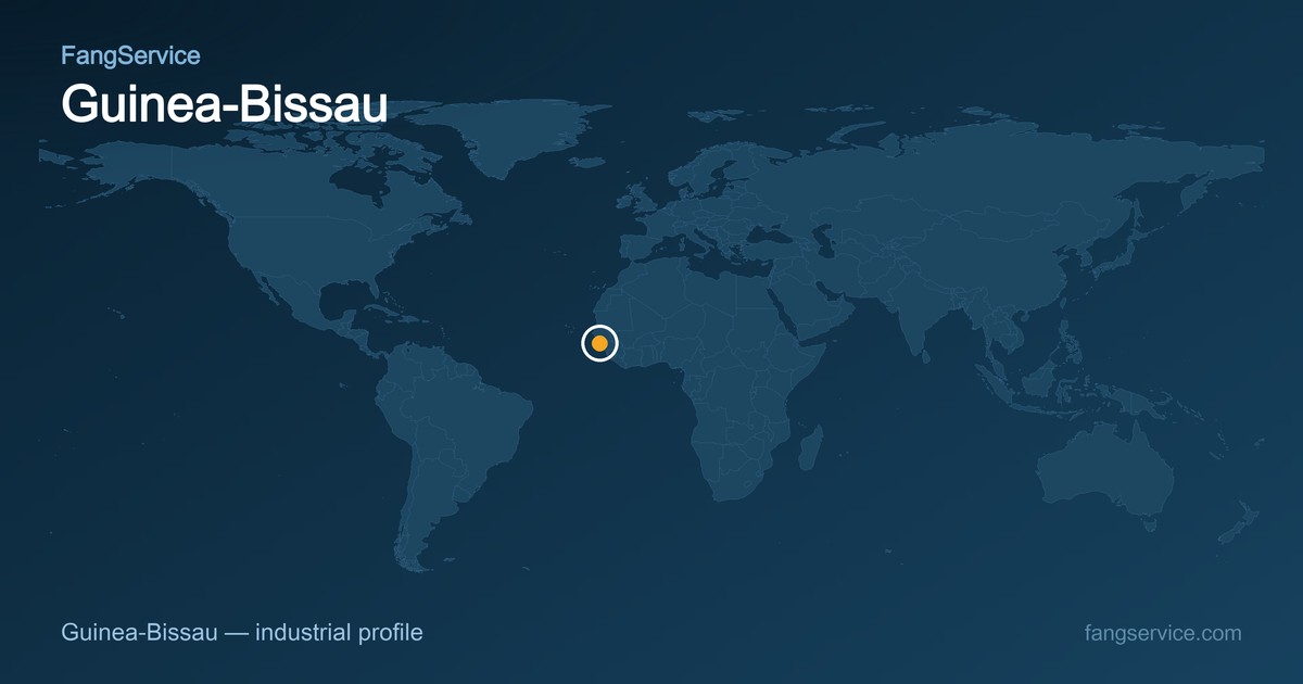 Guinea-Bissau on the world map