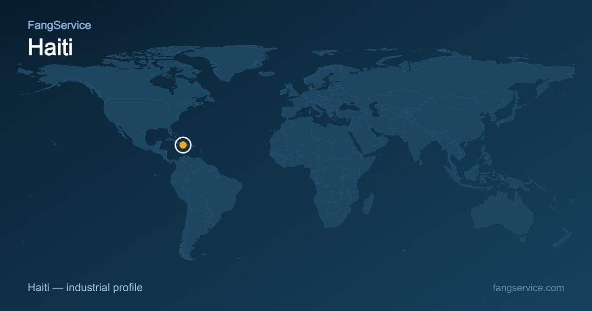 Haiti on the world map