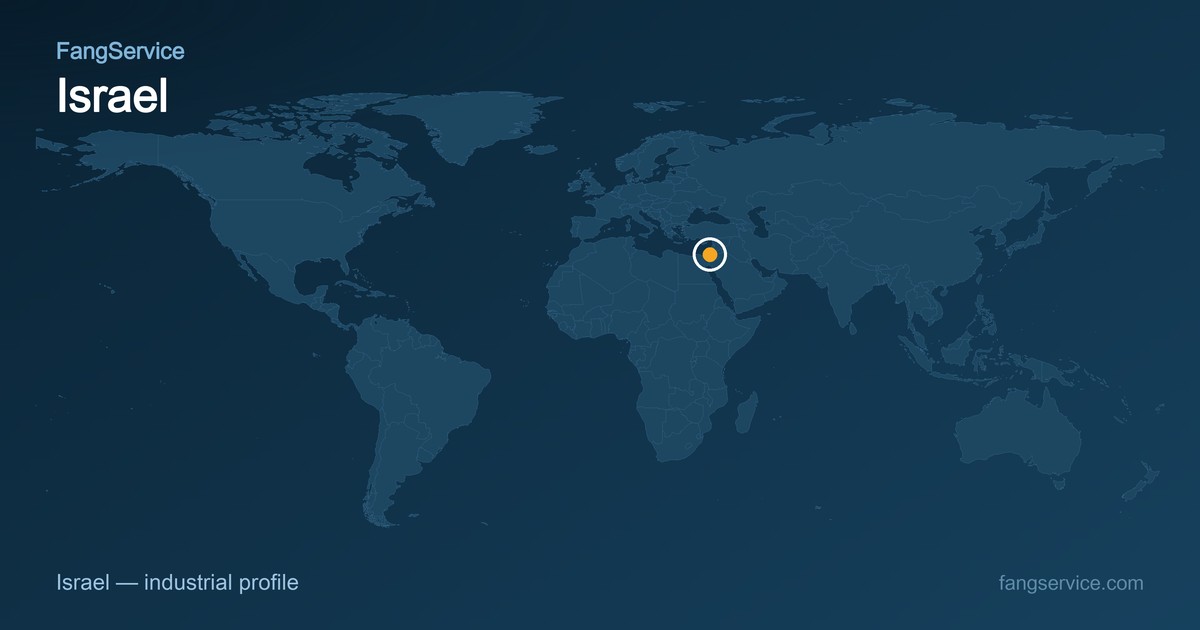 Israel on the world map