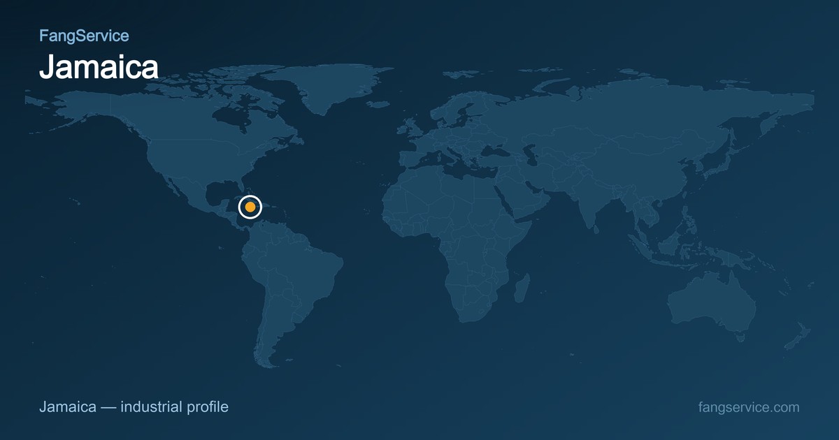 Jamaica on the world map