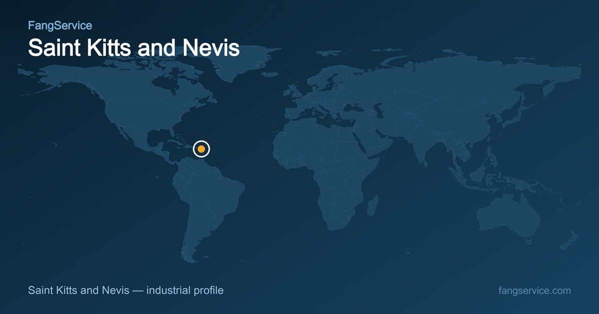 Saint Kitts and Nevis on the world map