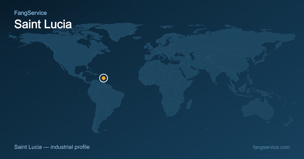 Saint Lucia on the world map
