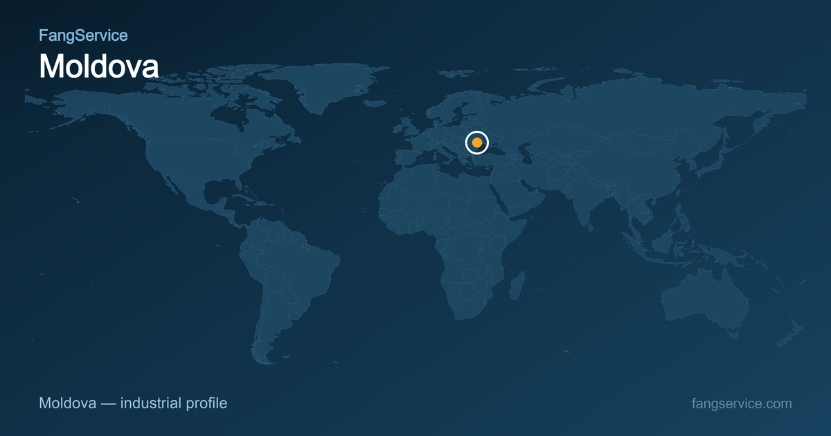 Moldova on the world map