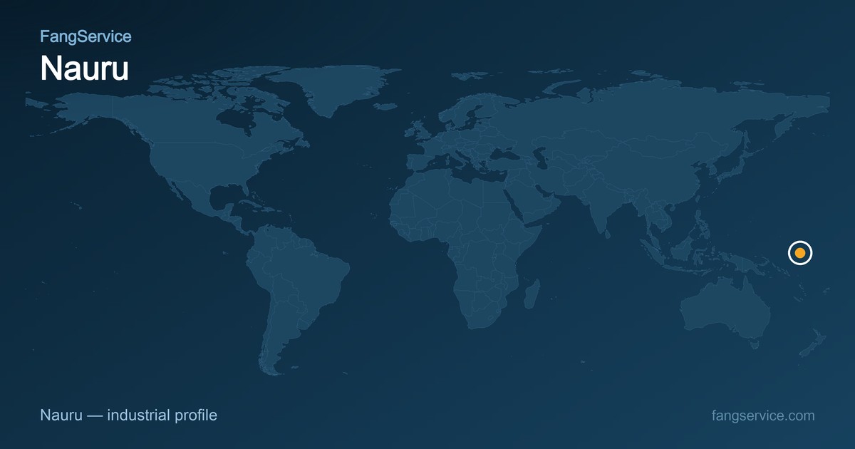 Nauru on the world map