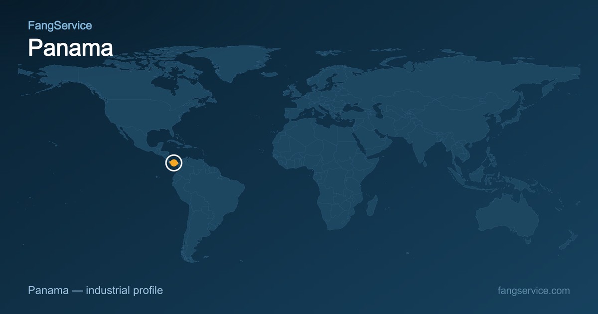 Panama on the world map