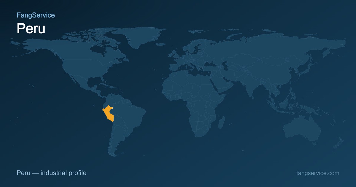 Peru on the world map