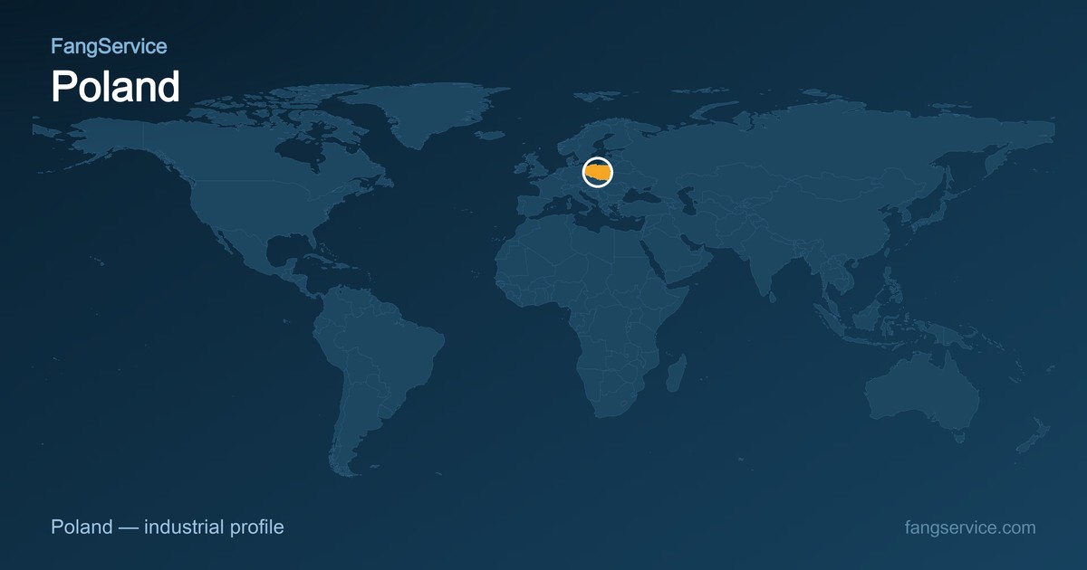 Poland on the world map
