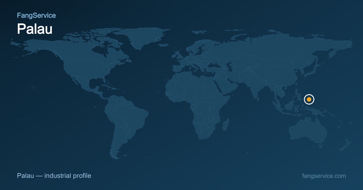 Palau on the world map
