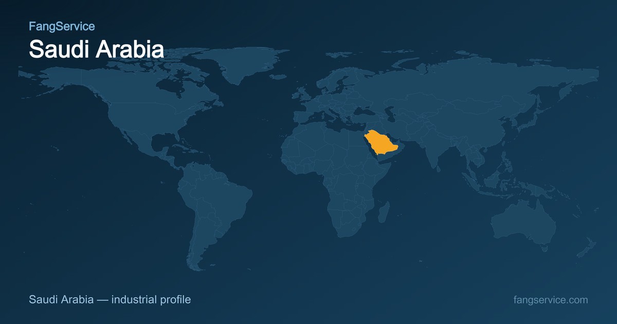 Saudi Arabia on the world map