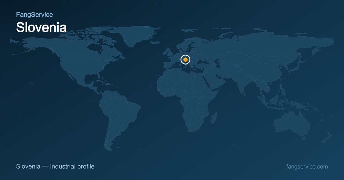 Slovenia on the world map