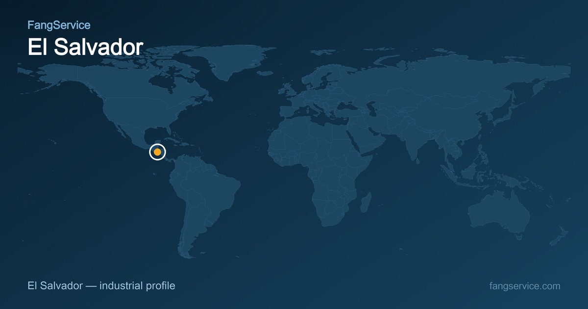 El Salvador on the world map