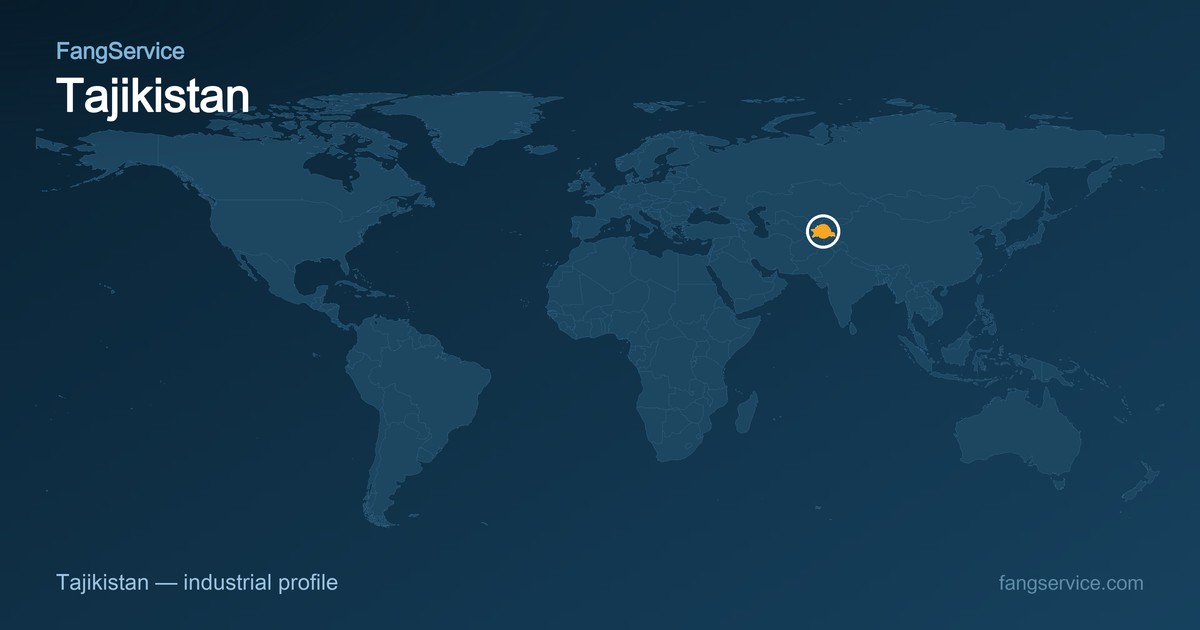 Tajikistan on the world map