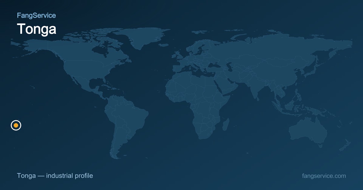 Tonga on the world map