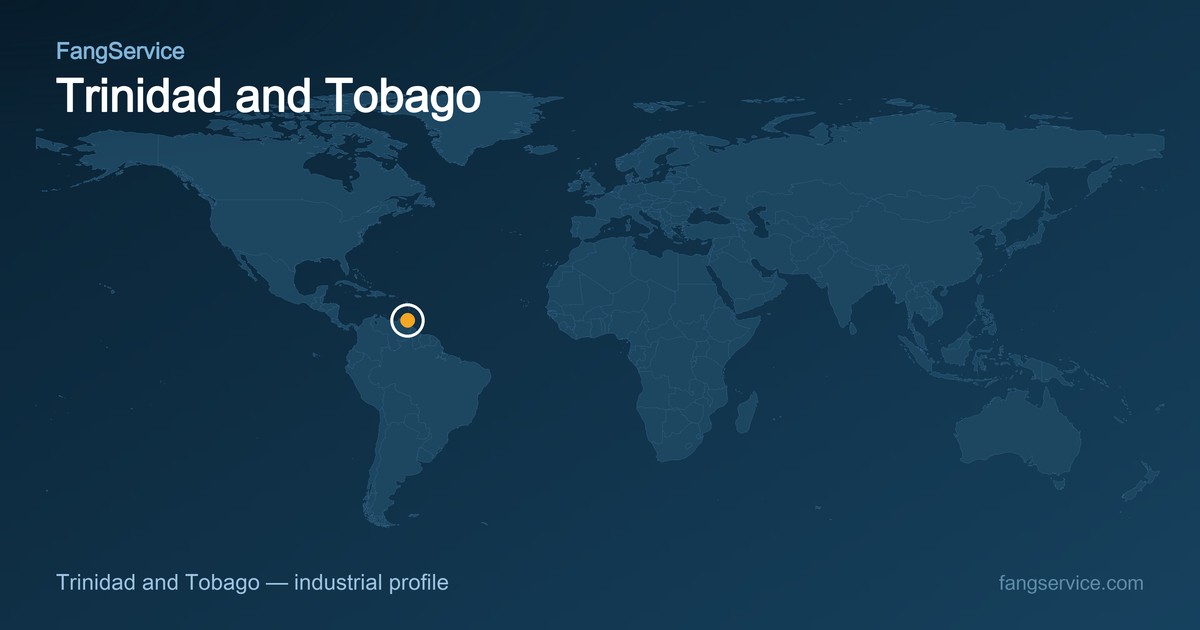 Trinidad and Tobago on the world map
