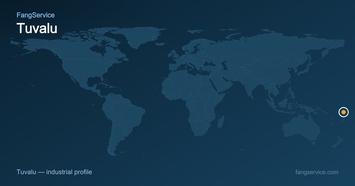 Tuvalu on the world map