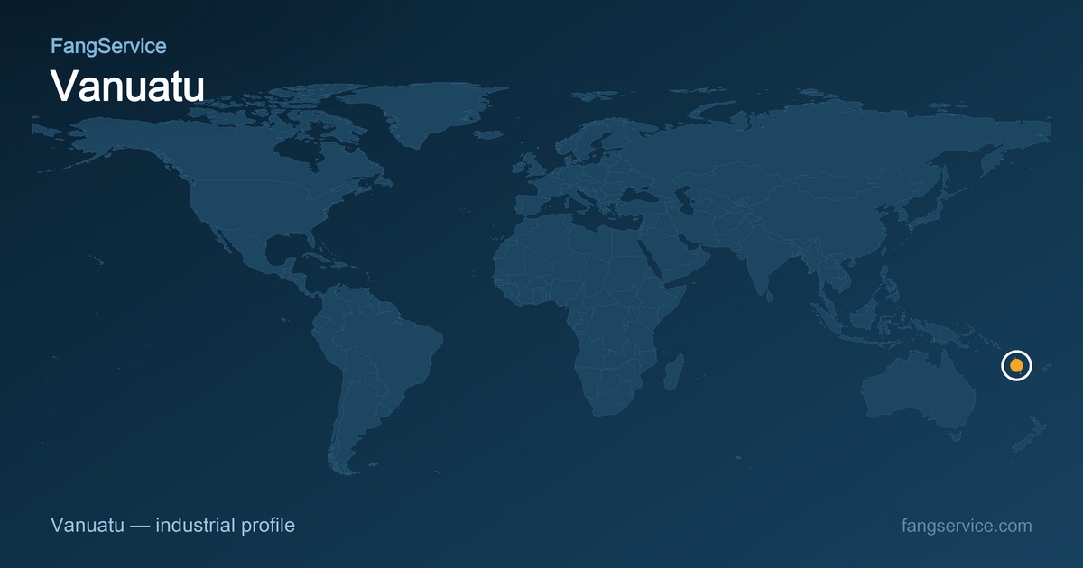 Vanuatu on the world map