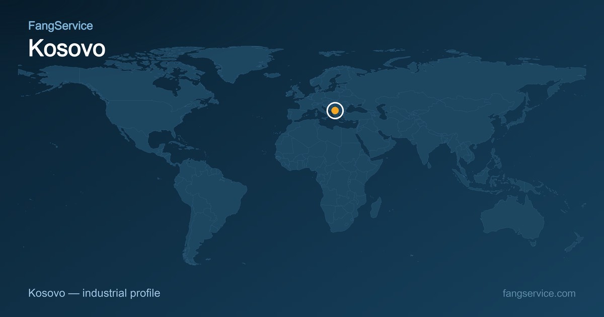 Kosovo on the world map