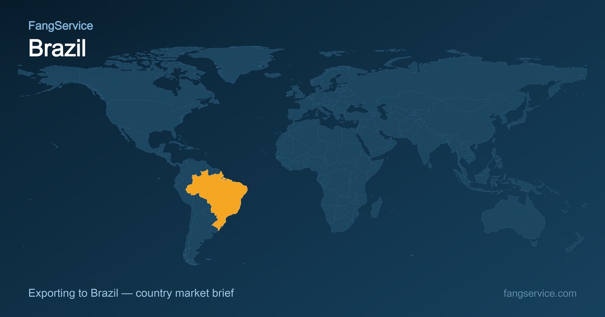 Brazil on the world map