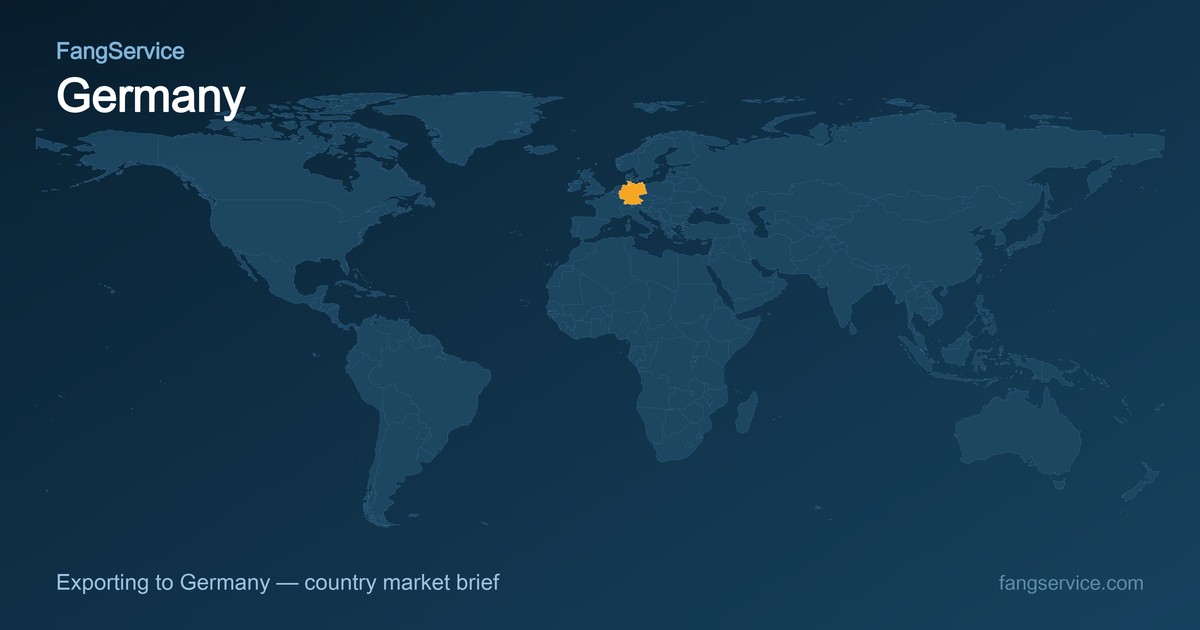 Germany on the world map
