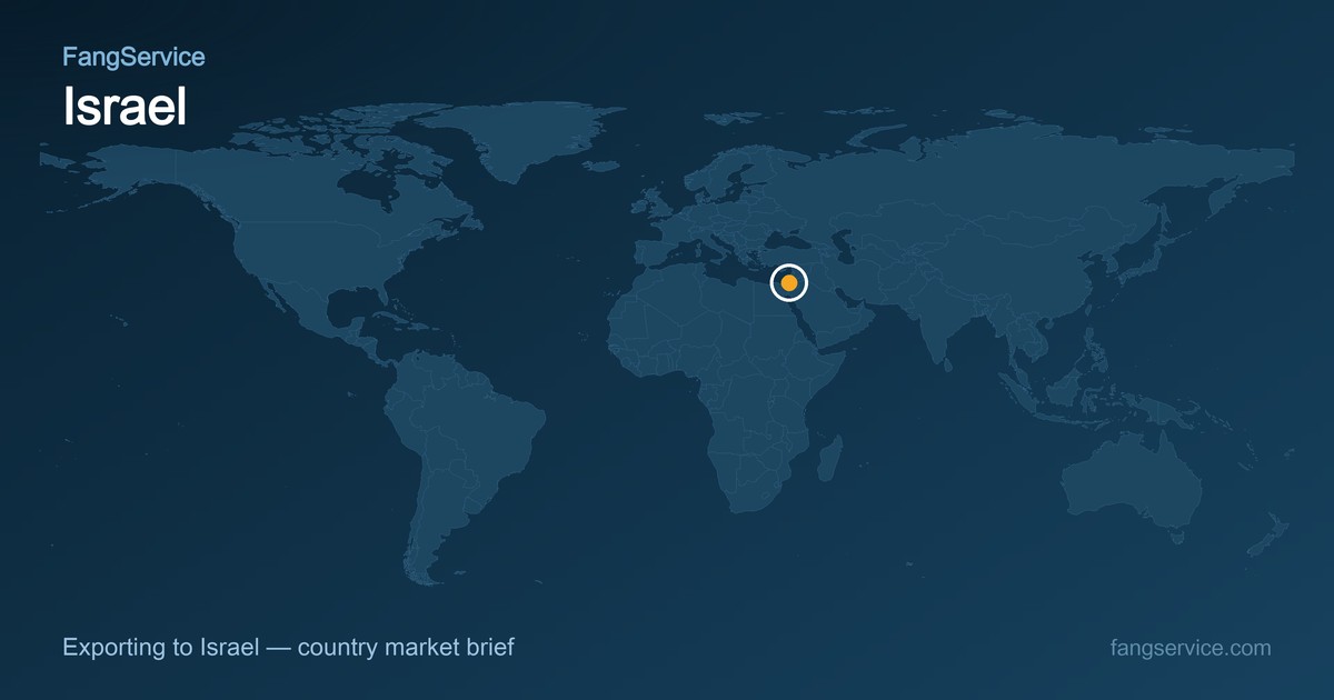 Israel on the world map