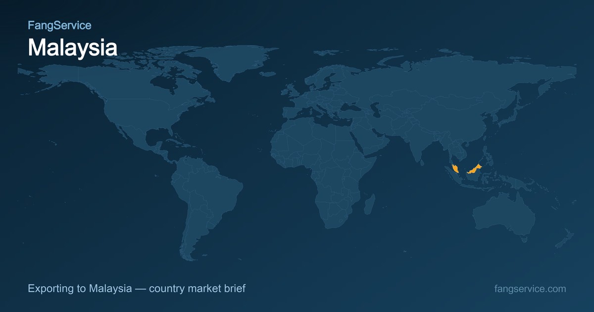 Malaysia on the world map
