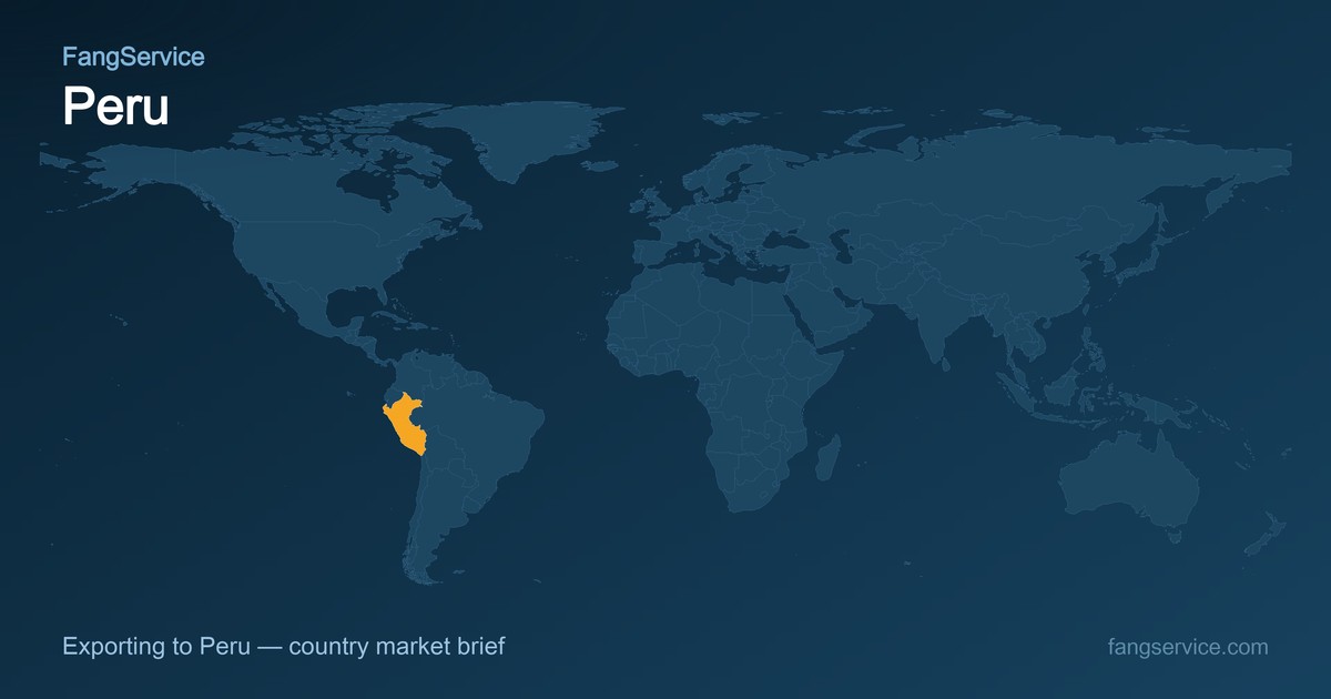 Peru on the world map