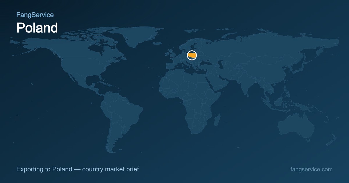 Poland on the world map