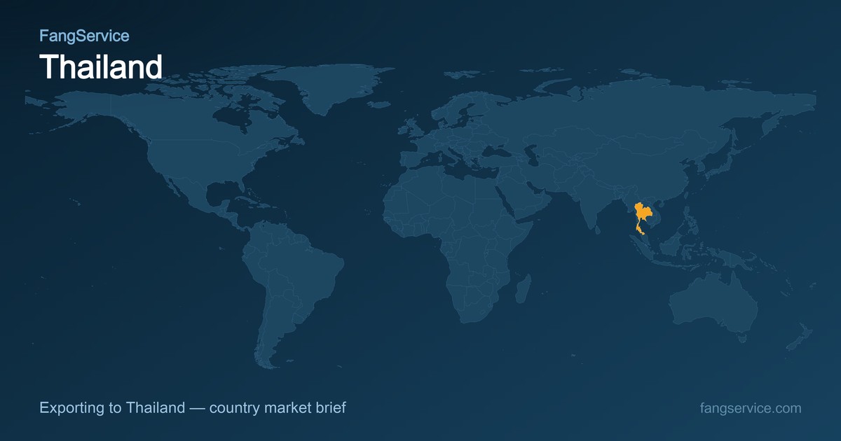 Thailand on the world map
