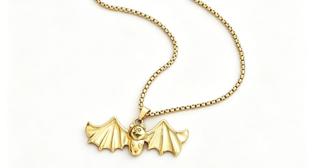Steel Dragon Necklace for Men & Women (W10-XL10645-GD)