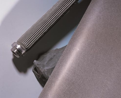 750g/m² 0.36mm 厚度燒結金屬纖維氈 74% 孔隙率