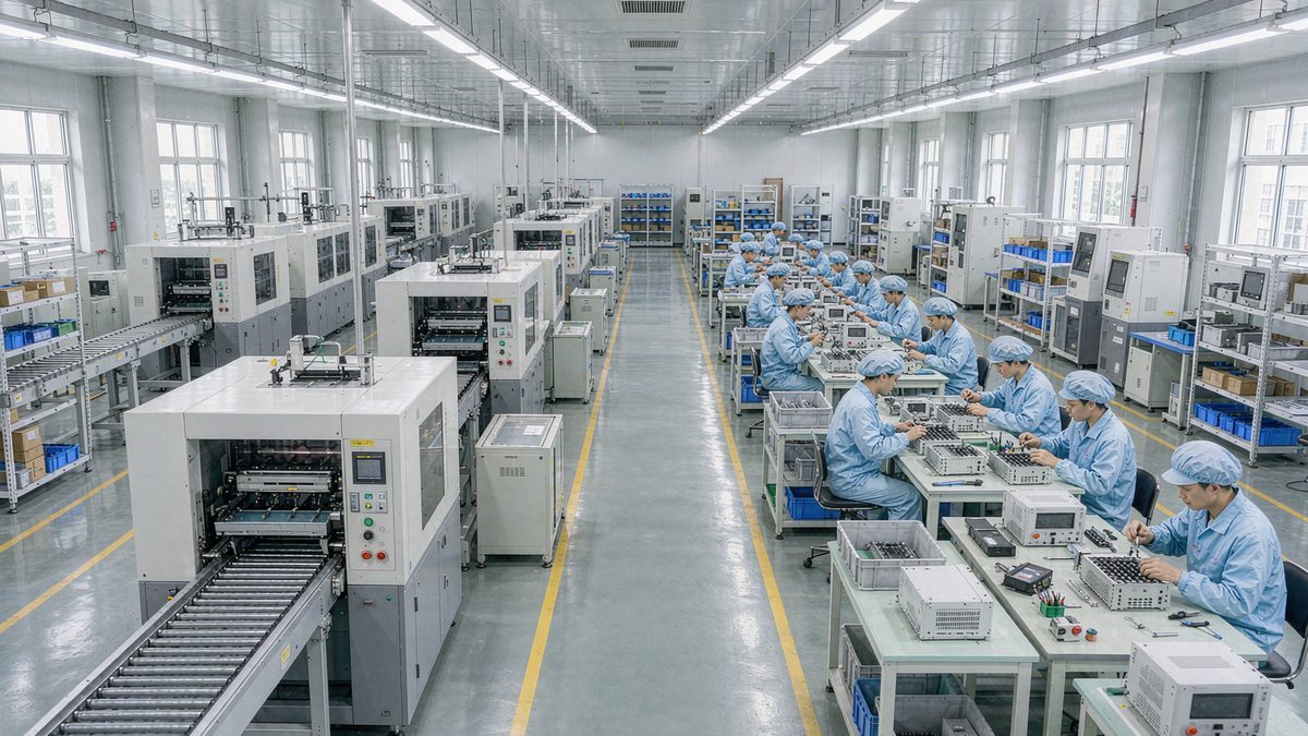 Energy storage system production workshop and assembly line