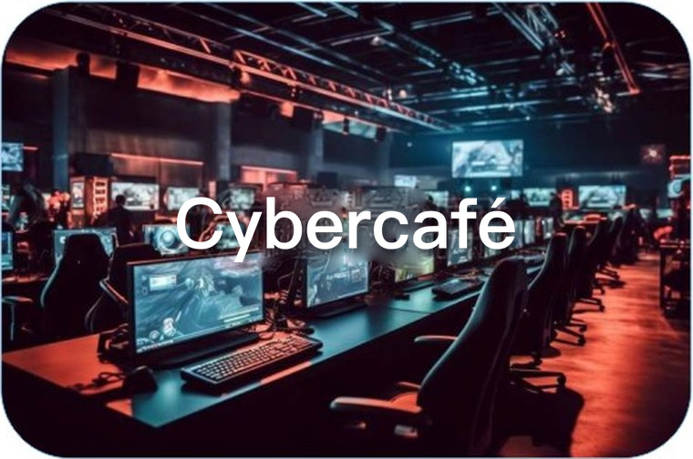 Armoire électrique de cybercafé